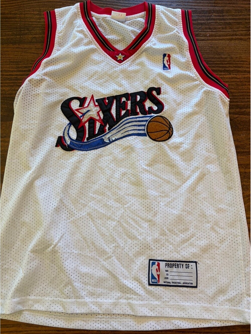 Philadelphia 76ers NBA Basketball Jersey XXL White Red